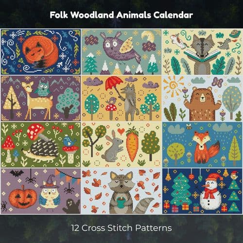 Folk Woodland Calendar  from Artmishka Designs Project Pack