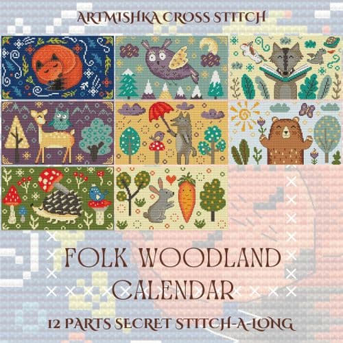 Folk Woodland Calendar SAL from Artmishka Designs Project Pack