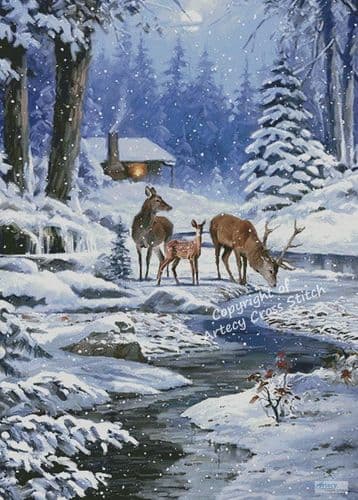 Forest Deer (Large) by Artecy printed cross stitch chart