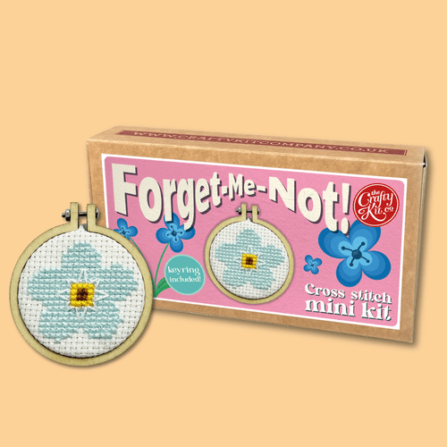 Forget-Me-Not! Matchbox Mini Cross Stitch Kit