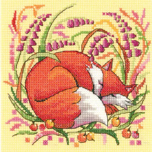 Fox cross stitch chart - Karen Carter Collection