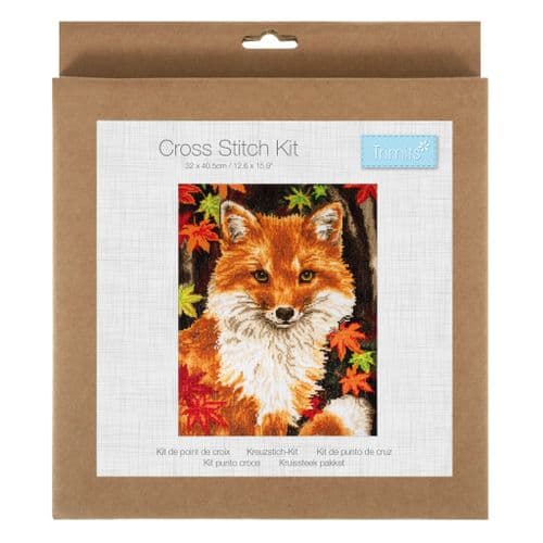 Fox cross stitch kit