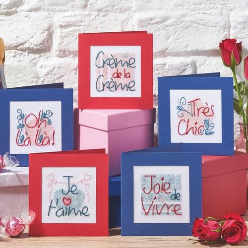 French Valentines Cards WOXS Issue 342 project pack