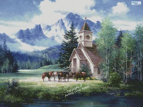 Friends in High Places (Large) by Artecy printed cross stitch chart