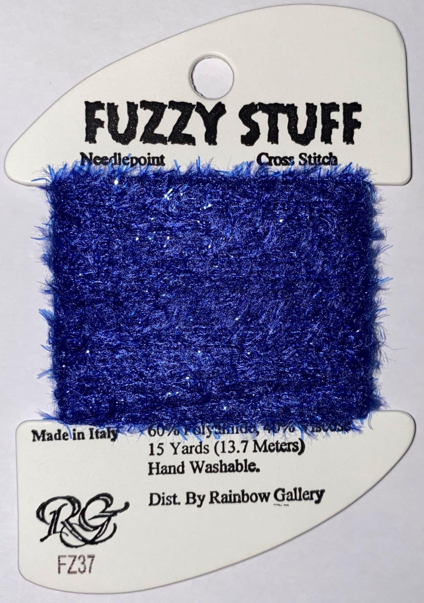 Fuzzy Pascal Blue FZ37 - Royal Blue Fuzzy Stuff Rainbow Gallery