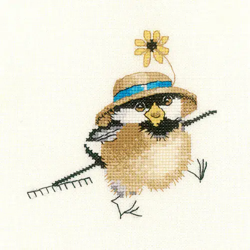 Gardener Chick cross stitch chart - Valerie Pfeiffer