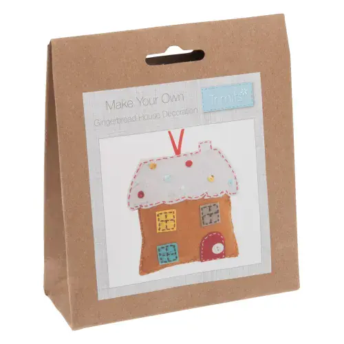Gingerbread House Felt Decoration Kit