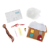 Gingerbread House Felt Decoration Kit