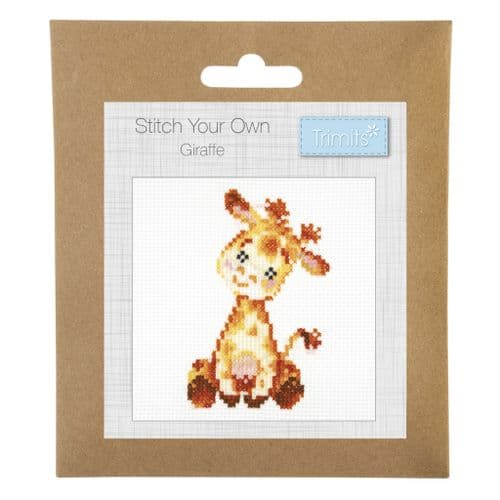 Giraffe cross stitch kit