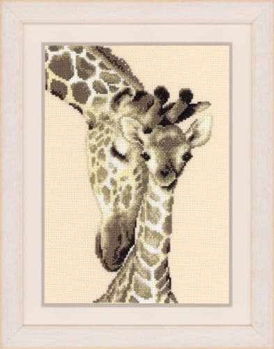 Giraffe Family Counted Cross Stitch Kit by Vervaco