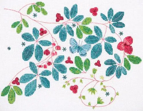Glasshouse Vine Dee Hardwicke Cross Stitch Kit by Anchor