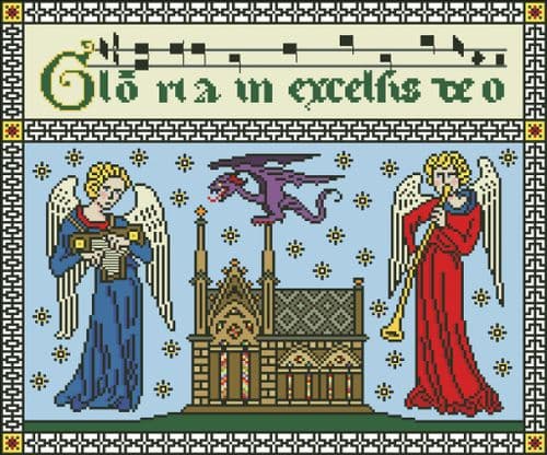 Gloria in Excelsis Deo by Arelate Studio cross stitch chart