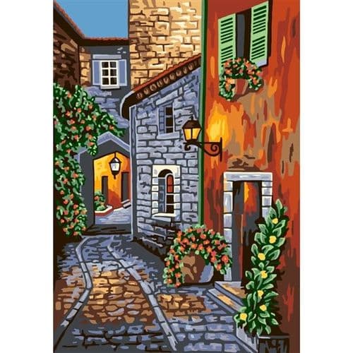Gobelin Cobbled Lane Tapestry Canvas