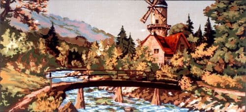 Gobelin-L Alpine Windmill Tapestry Canvas