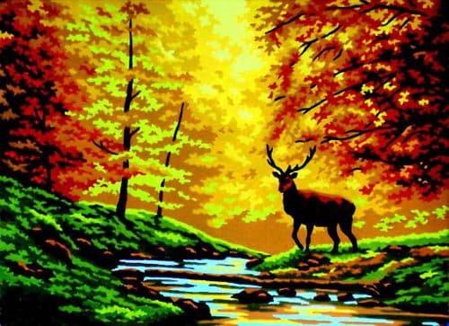 Gobelin-L Autumn Stag Tapestry Canvas
