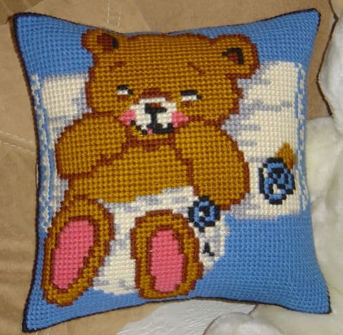 Gobelin-L Baby Bear Blue Stamped Cross Stitch Kit