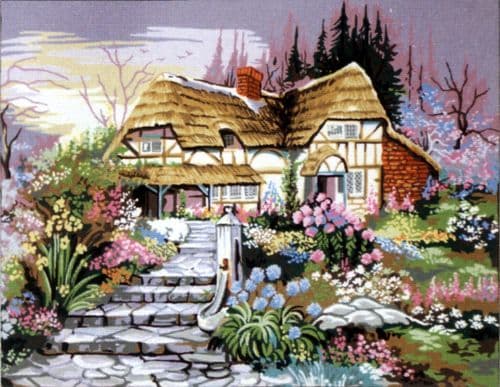 Gobelin-L Blooming Garden Tapestry Canvas