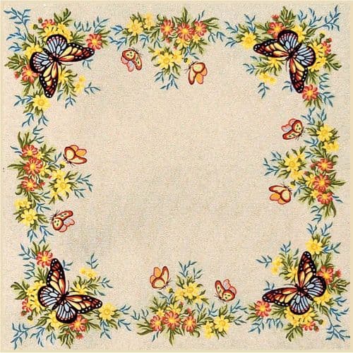 Gobelin-L Butterfly Summer Tablecloth Tapestry Canvas