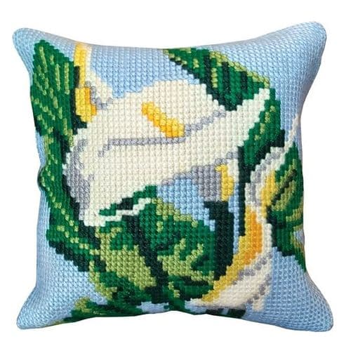 Gobelin-L Calla Lily Cushion Printed Cross Stitch Kit