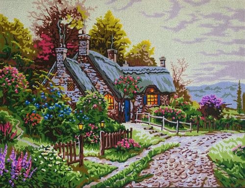 Gobelin-L Cottage Garden Tapestry Canvas