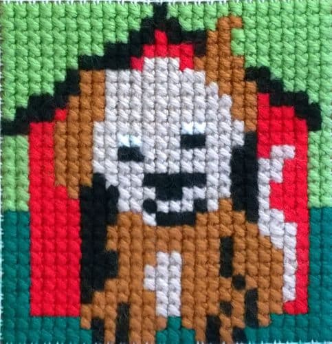 Gobelin-L Cute Puppy Stamped Cross Stitch Kit