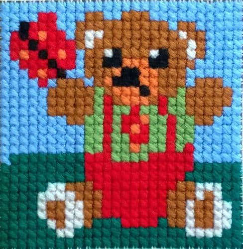 Gobelin-L Cute Teddy Stamped Cross Stitch Kit