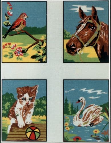 Gobelin-L Diamant Collection of Four Animals Tapestry Canvas