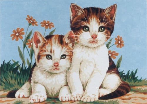 Gobelin-L Diamant Kittens Tapestry Canvas