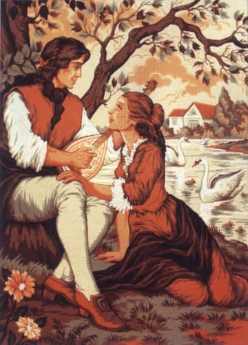 Gobelin-L Diamant Romantic Date Tapestry Canvas