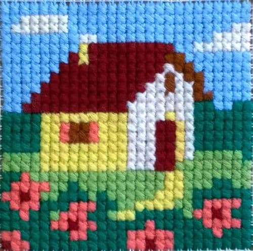 Gobelin-L Farmhouse Stamped Cross Stitch Kit