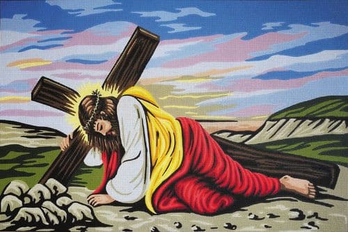 Gobelin-L Jesus with Cross Tapestry Canvas