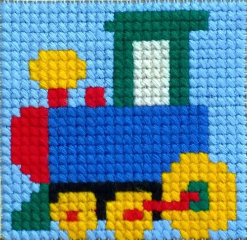 Gobelin-L Locomotive Engine Stamped Cross Stitch Kit