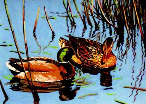 Gobelin-L Mallard Pair Tapestry Canvas