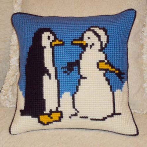 Gobelin-L Penguins Stamped Cross Stitch Kit