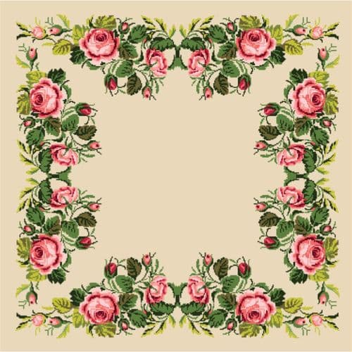 Gobelin-L Pink Rose Tablecloth Tapestry Canvas
