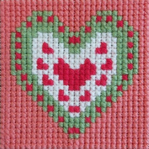 Gobelin-L Pretty Heart Stamped Cross Stitch Kit