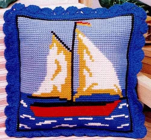 Gobelin-L Sail Boat Stamped Cross Stitch Kit