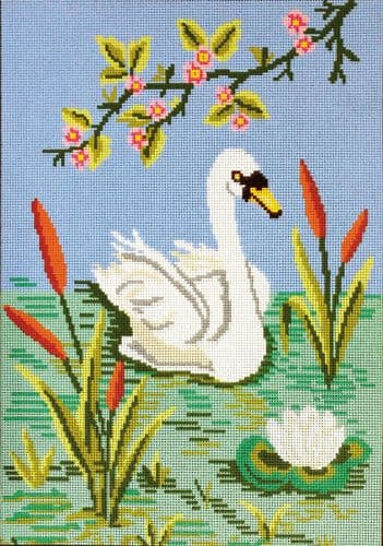 Gobelin-L Serene Swan Tapestry Canvas