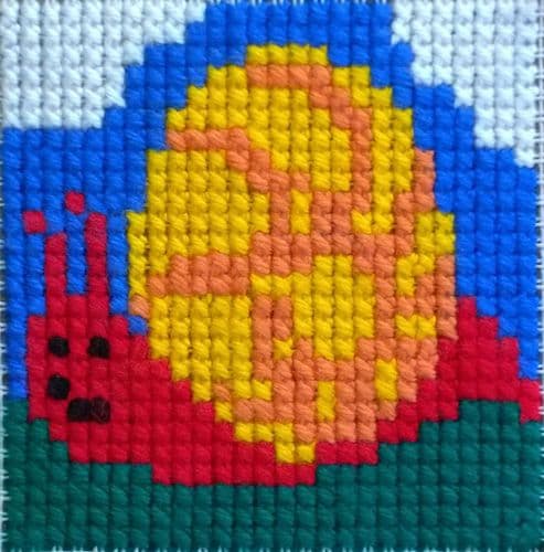 Gobelin-L Snail Stamped Cross Stitch Kit