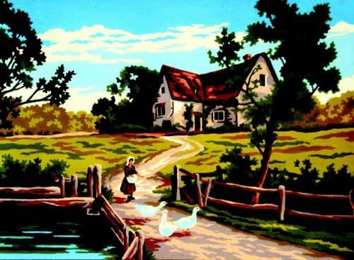 Gobelin-L Summer Cottage Tapestry Canvas