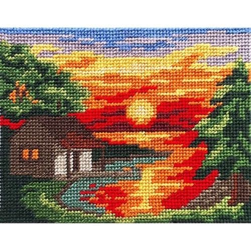 Gobelin-L Sunset Cabin Tapestry Kit