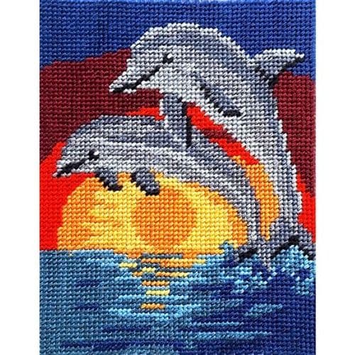 Gobelin-L Sunset Dolphins Tapestry Kit