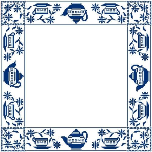 Gobelin-L Teatime Tablecloth Counted Cross Stitch Kit