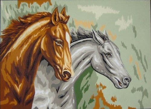 Gobelin-L Two Horses Tapestry Canvas