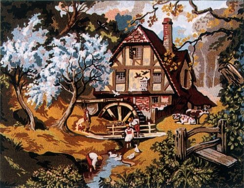Gobelin-L Watermill Tapestry Canvas