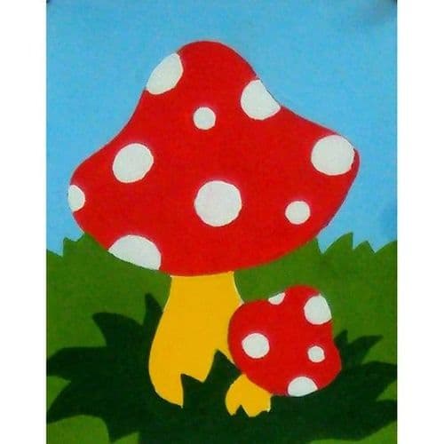 Gobelin Red Mushroom Tapestry Canvas