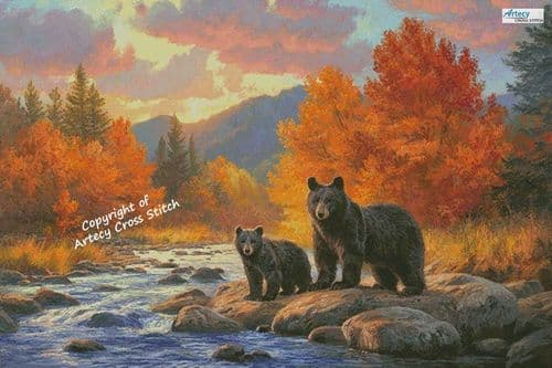 Golden Crossing (Large) by Artecy printed cross stitch chart