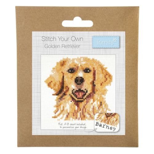 Golden Retriever cross stitch kit