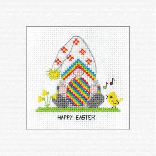 Gonk - Happy Easter Card cross stitch kit