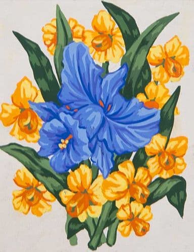 Grafitec Blue Trumpet Tapestry Canvas